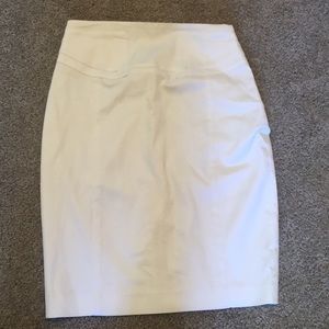 White business pencil skirt